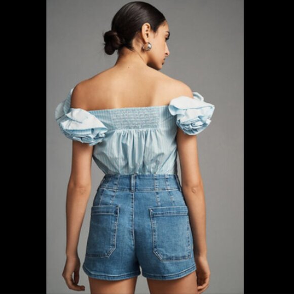Brand New Maeve The Colette Denim Shorts - Picture 4 of 6